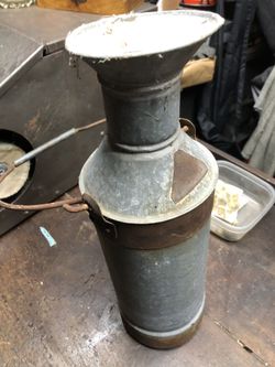 Vintage milk tin