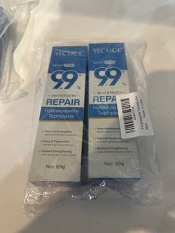 9.9% Hydroxyapatite Toothpaste - 2 Pack, Protects Enamel and Strengthens Teeth, Cleans and Cares for Oral Health, Freshens Breath, Non-Irritating, Nat