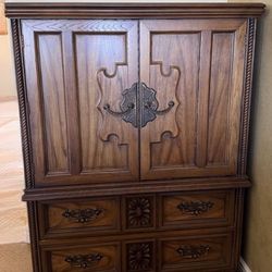 Armor dresser with drawers inside