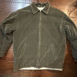 VTG 90s  Corduroy Jacket/Sherpa Lined 