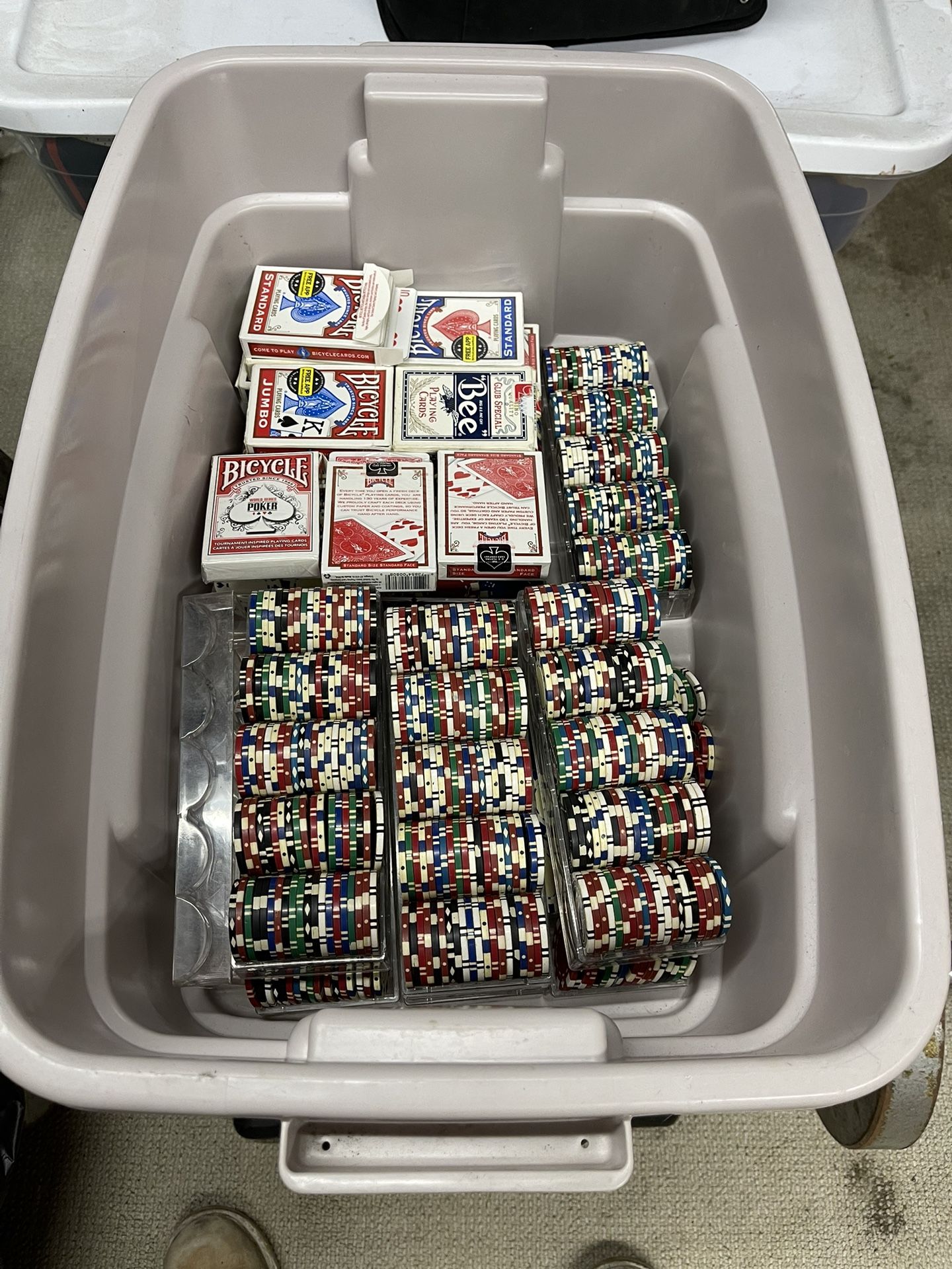 Poker Chips And Cards