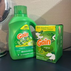 Gain Laundry Set Detergent 88fl Oz And Dryer Sheets 240ct 
