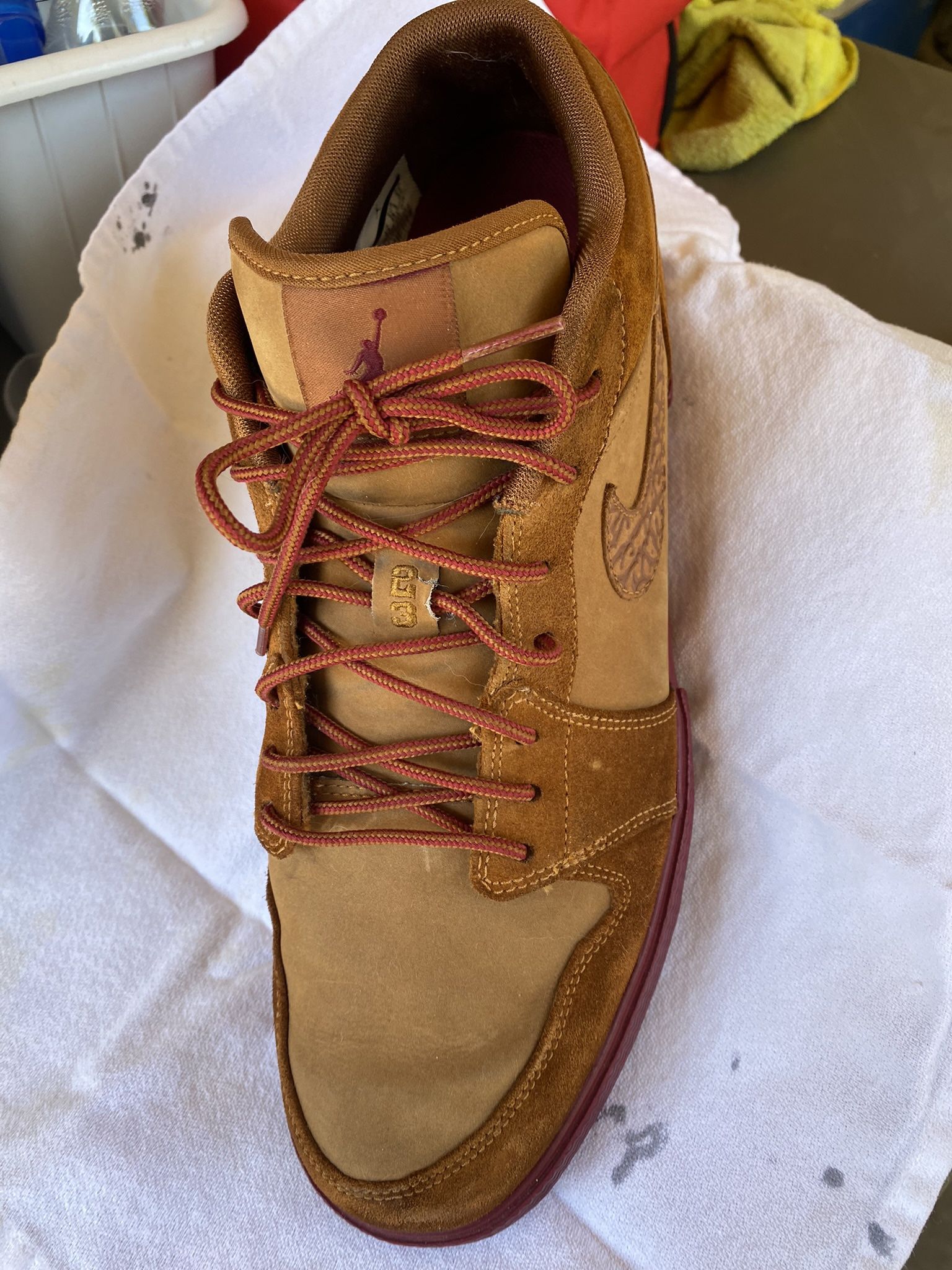 Wheat Colored Jordan One Lows