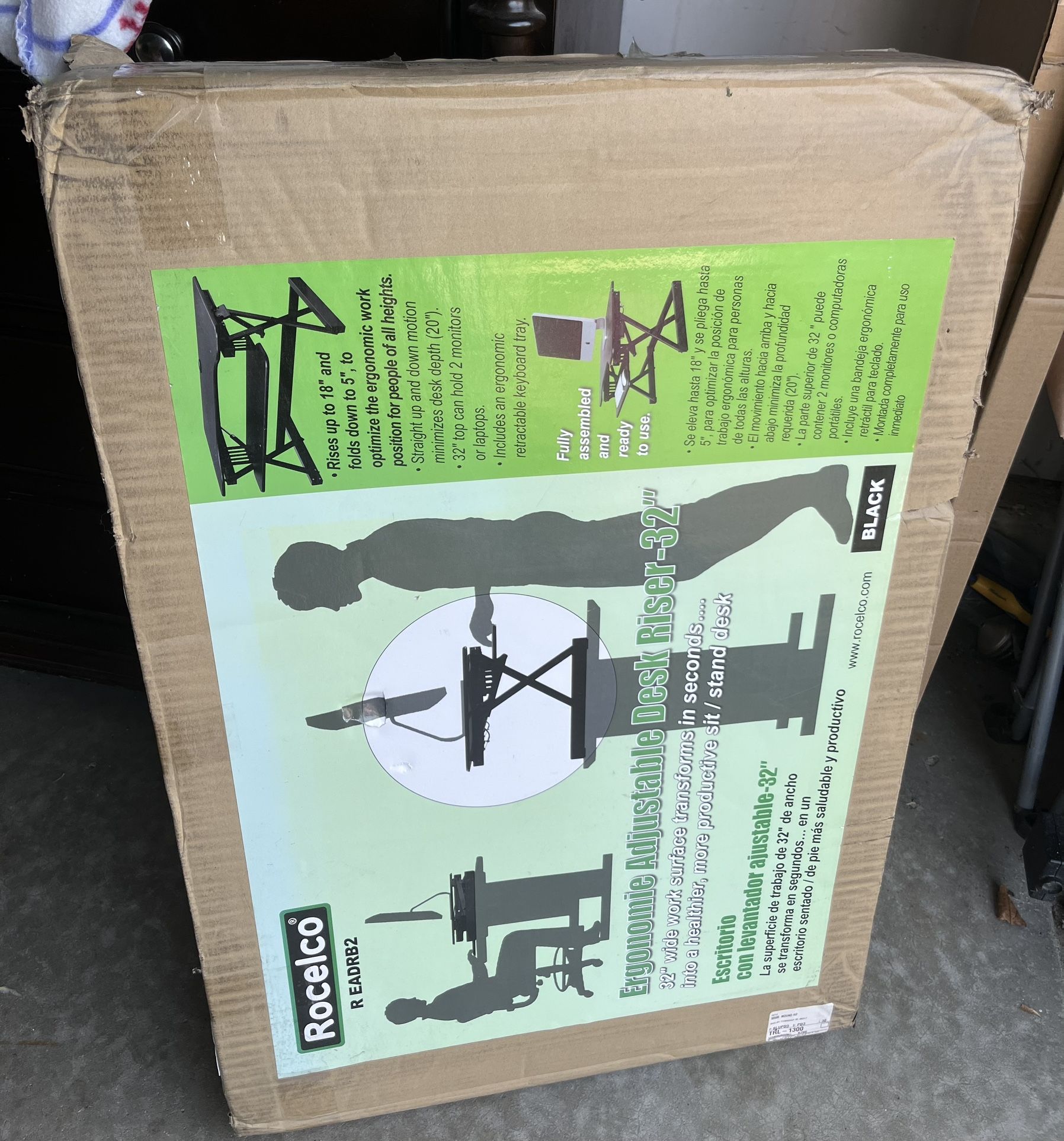 New! Stand Up, Adjustable Computer Desk