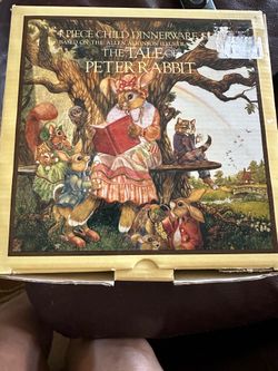 The Tale of Peter Rabbit- Melamine 4pc Child Dinnerware Set
