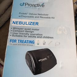 P R O A C T I V E Protech Deluxe Nebulizer With Disposable And Usable Kit New