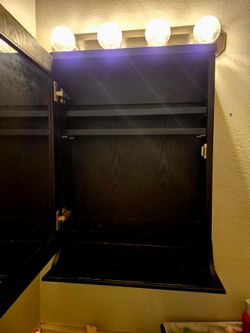 Ebony medicine cabinet