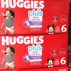 Huggies Little Movers Plus Size 6/126 Diapers 