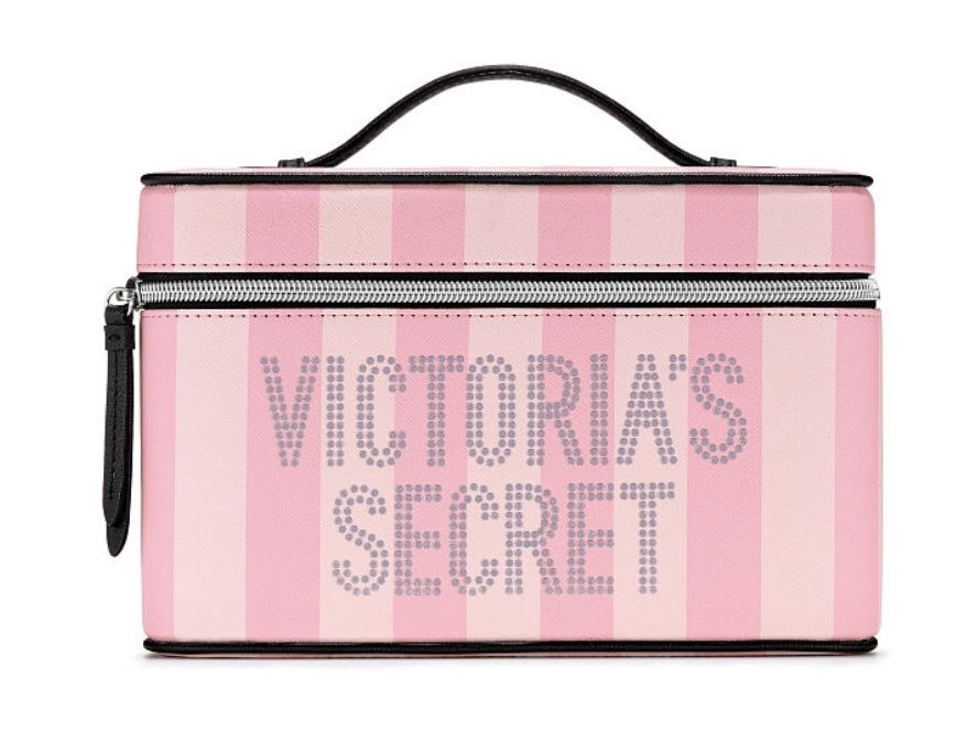 Victoria’s Secret Signature Stripe Runway Vanity Case