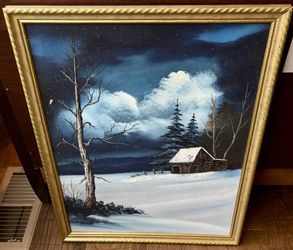 Various Paintings Artwork Handpainted by Family Vintage 80s 90s