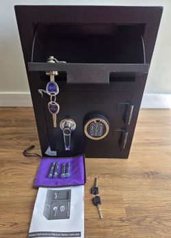 Security Safe Box Drop Slot Heavy Duty Fireproof Safe