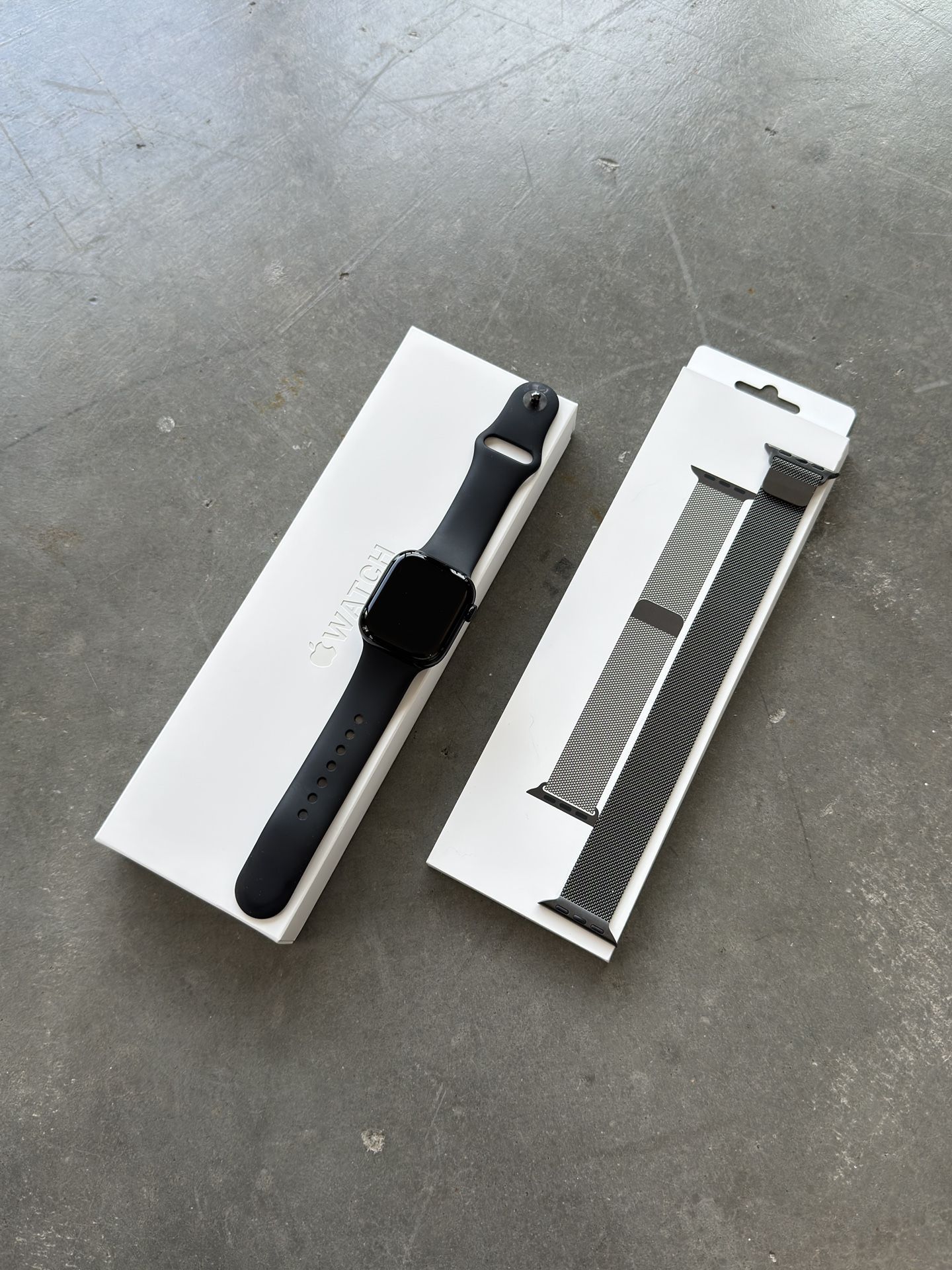 Apple Watch Series 10 42mm Jet Black GPS + Slate Milanese Loop