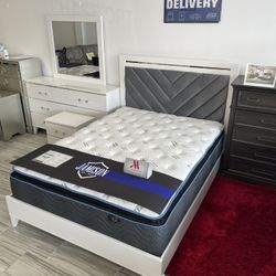 Fall blowout sale. Beautiful Colby bedroom set now only $899. Easy finance option. Same-day delivery.