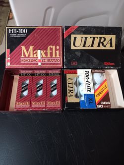 Vintage Golf Balls Maxfli Pinnacle Wilson Spalding 18 Balls Total N.O.S. / Open Box