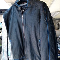 Armani Jeans Faux Leather Halloween Jacket