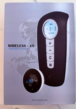 HiDow Wireless 49 TENS/EMS System Electric Massager - Muscle Stimulator for Pain
