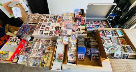 10k+ sport card lot from storage unit.