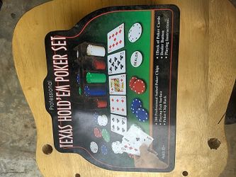 Texas hold'em poker set - very good condition