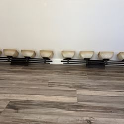 Modern Frosted Glass Wall Sconces – Set of 2