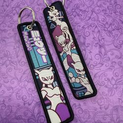 1 Piece Double Sided 5 Inch Mewtwo Keychain