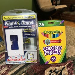 Brand New Night Angel Light And Colored Pencils 