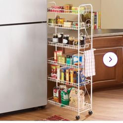 Brand New Slim Kitchen Cart Rolling Shelving 