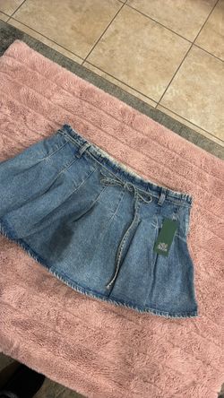 New Wild Fable denim skirt with shorts under