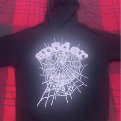 Black Sp5der Hoodie Size S