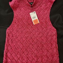 New Designer Mango MNG Pink Halter Tank