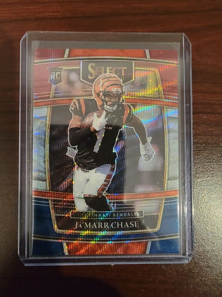 Jamarr Chase Panini Select Tri Color Concourse /249 RC SP 🔥