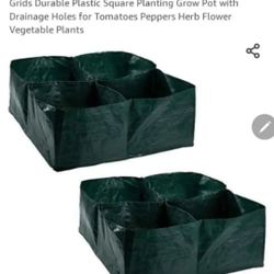 New 2 pack raised garden planter dived 4 you get 2 set so 8 squares total