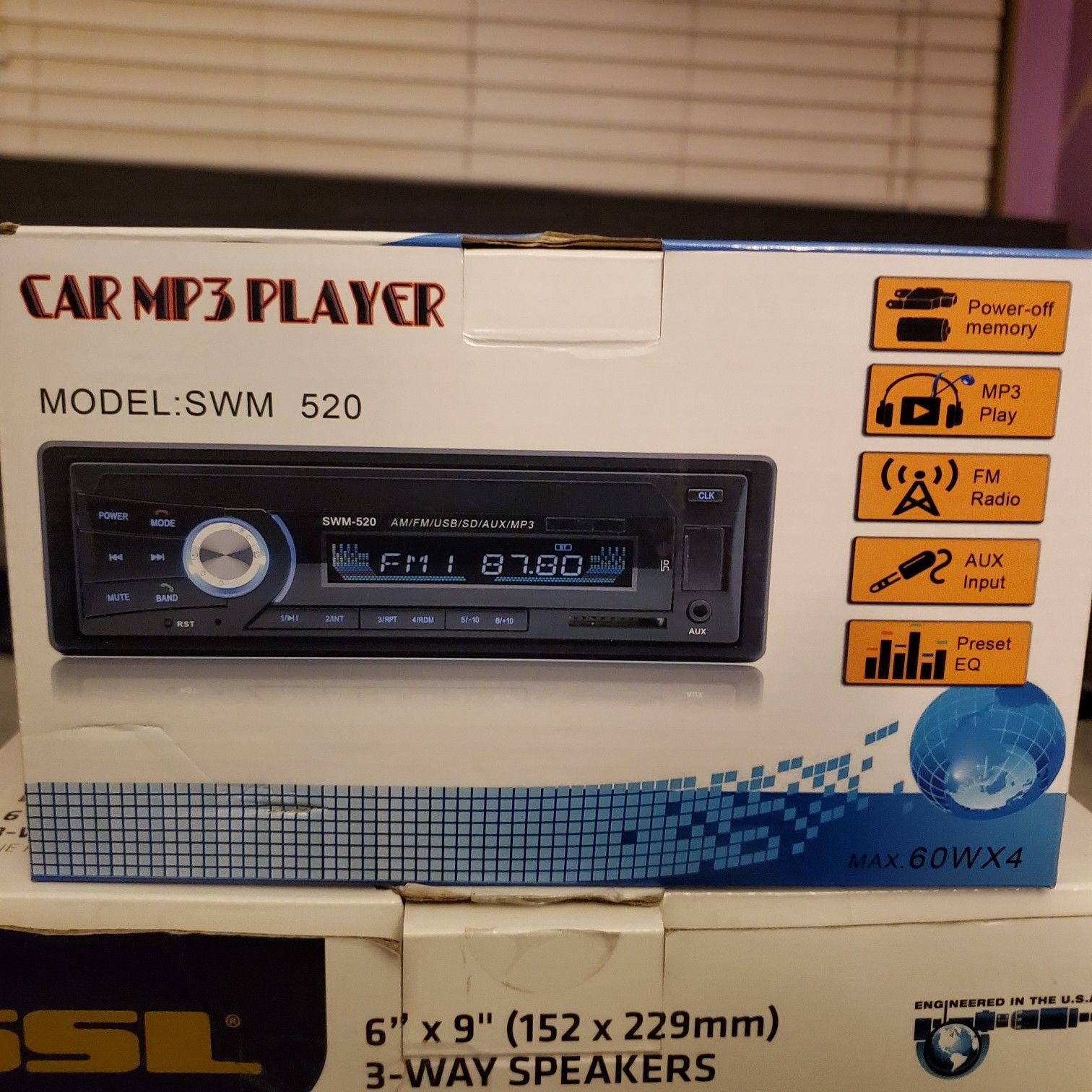 Car MP3 Player SWM 520 Bluetooth Ready