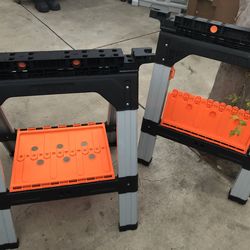 New Folding Sawhorse Set