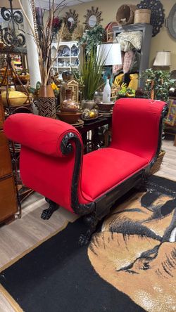 Vintage Style Red Bench