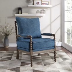 Living Room Chair   Fletcher Spindle Chair Office Chair  Reception Area Chair Navy was $485 now =