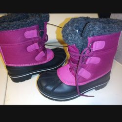 Cat & Jack Thermolite Waterproof Boots Girls Size 2. New Without Tag Although The Elastic Is Still Attached.