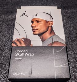 Brand New Nike Jordan Skull Wrap Dri-Fit Adult OSFM White/Black