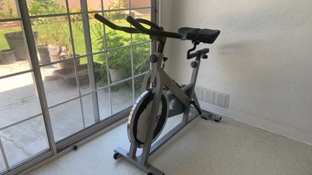 Stationary and workout bicycle
