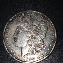 1898 Morgan Silver Dollar, Philadelphia Mint.