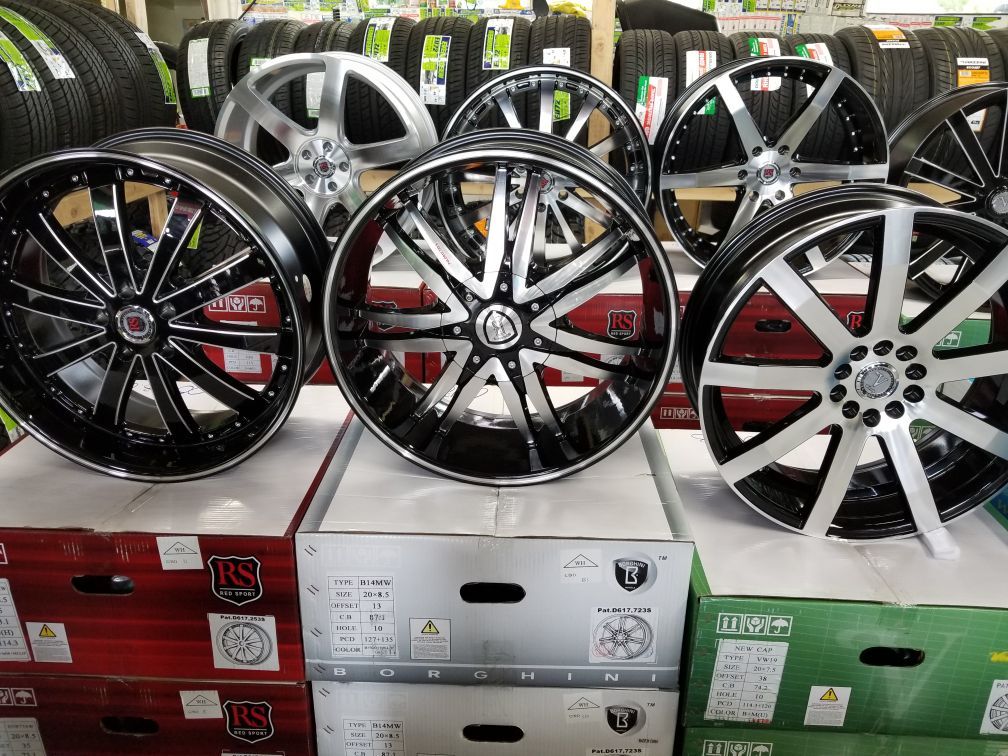 20 INCH RIMS 5 LUG UNIVERSAL ON 225/35/20