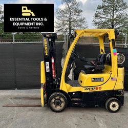 [2019 Hyster S50FT 5k Ib 3-Stage Mast LPG Propane Forklift Cushion - 13281 Hours]