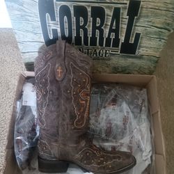 Corral Women's Boots, Brown Color,Size 10 