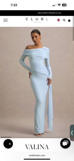 Baby Blue Dress NEW - Club London