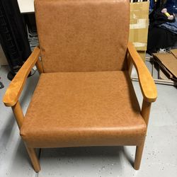 Wooden Leather Chair 