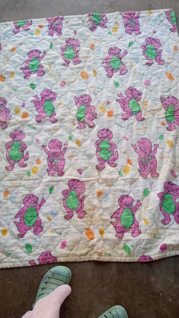 Barney Dinosaur Blanket 