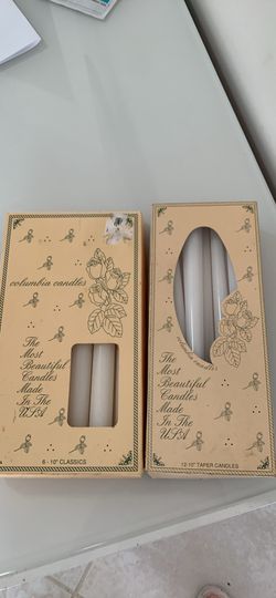 2 Boxes Of Candles 18 Pcs , VTG, New