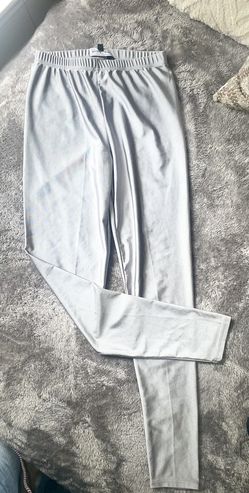 Touch me Silver Full Length Leggings Size Small 