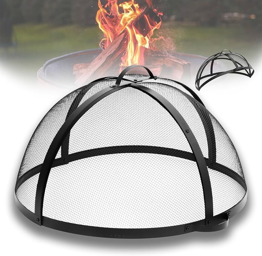 New CorrosionResistant 30In Round Fire Pit Spark Screen Cover,Heavy