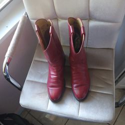 Justin Western Red Boots 