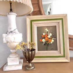 Vintage Original Floral Painting